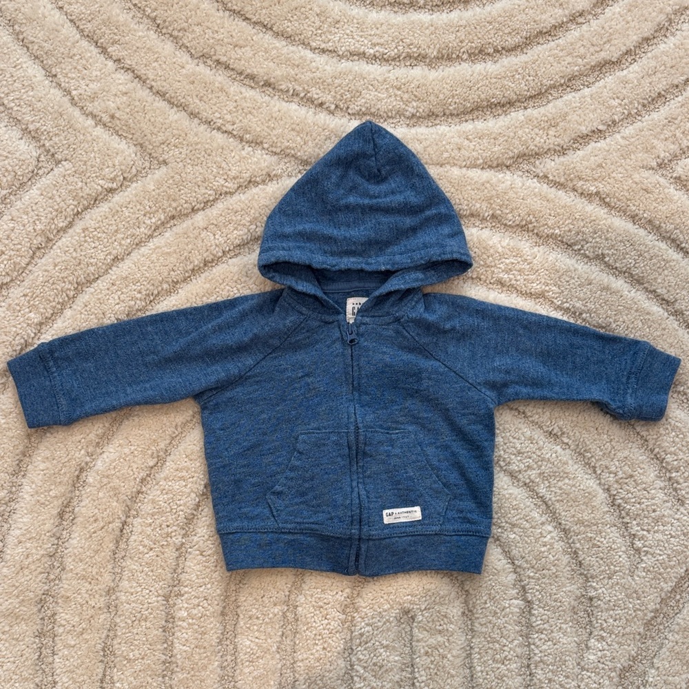 GAP BABY Blue Zip-Up Hoodie
